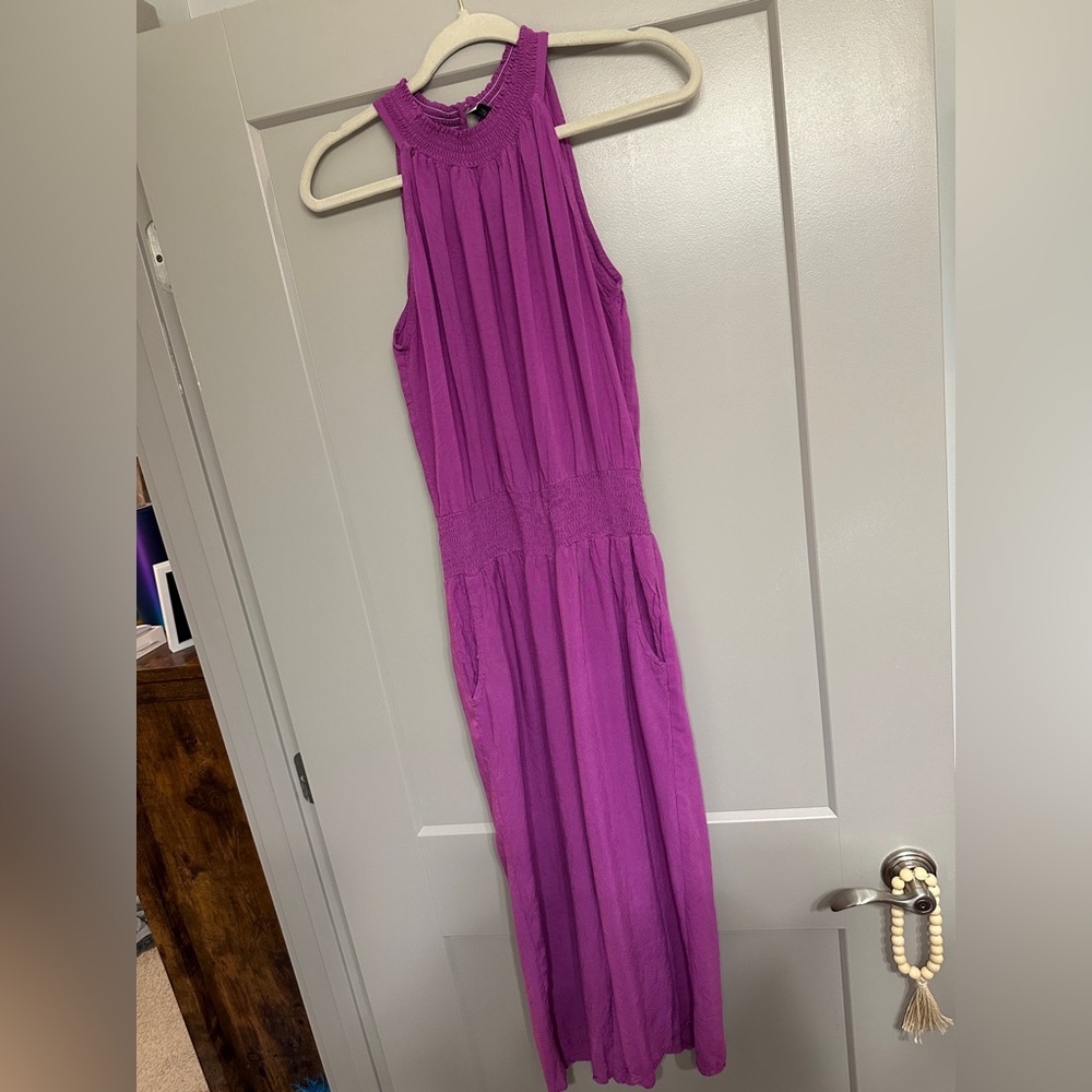 Skemo Vibrant Purple Sleeveless Jumpsuit